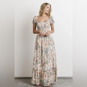 Baltic Born Floral Puff Sleeve Maxi Dress